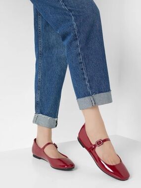 Steve Madden Caddie Mary Jane Ballet Flat Red Size 10